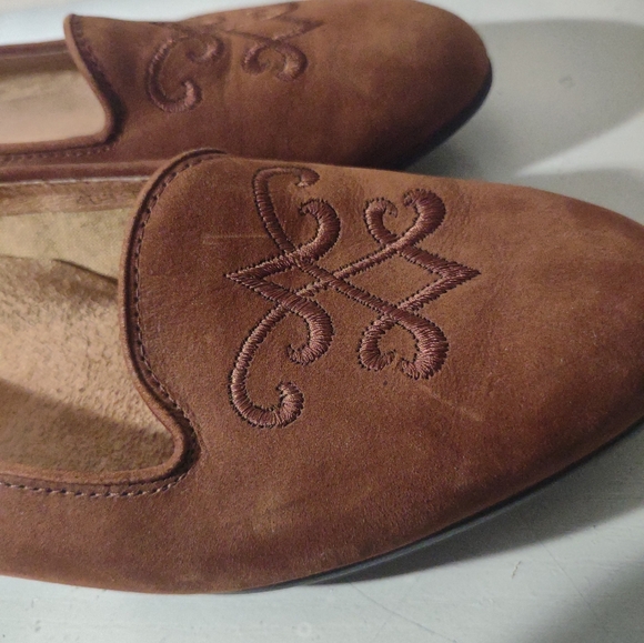 Rockport Womens Suede Brown Slip on Dress Shoe Flats Size 6.5 - Picture 2 of 13